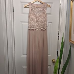 New David's Bridal Champagne Gown